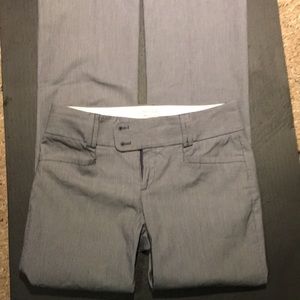 Banana Republic white strip pants